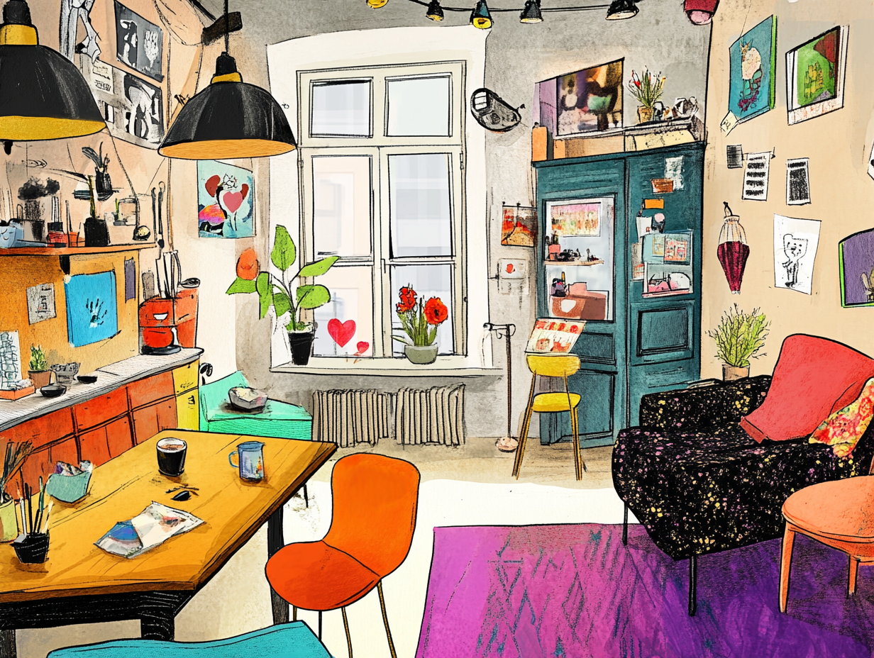 Illustration einer Designagenturen in Wien